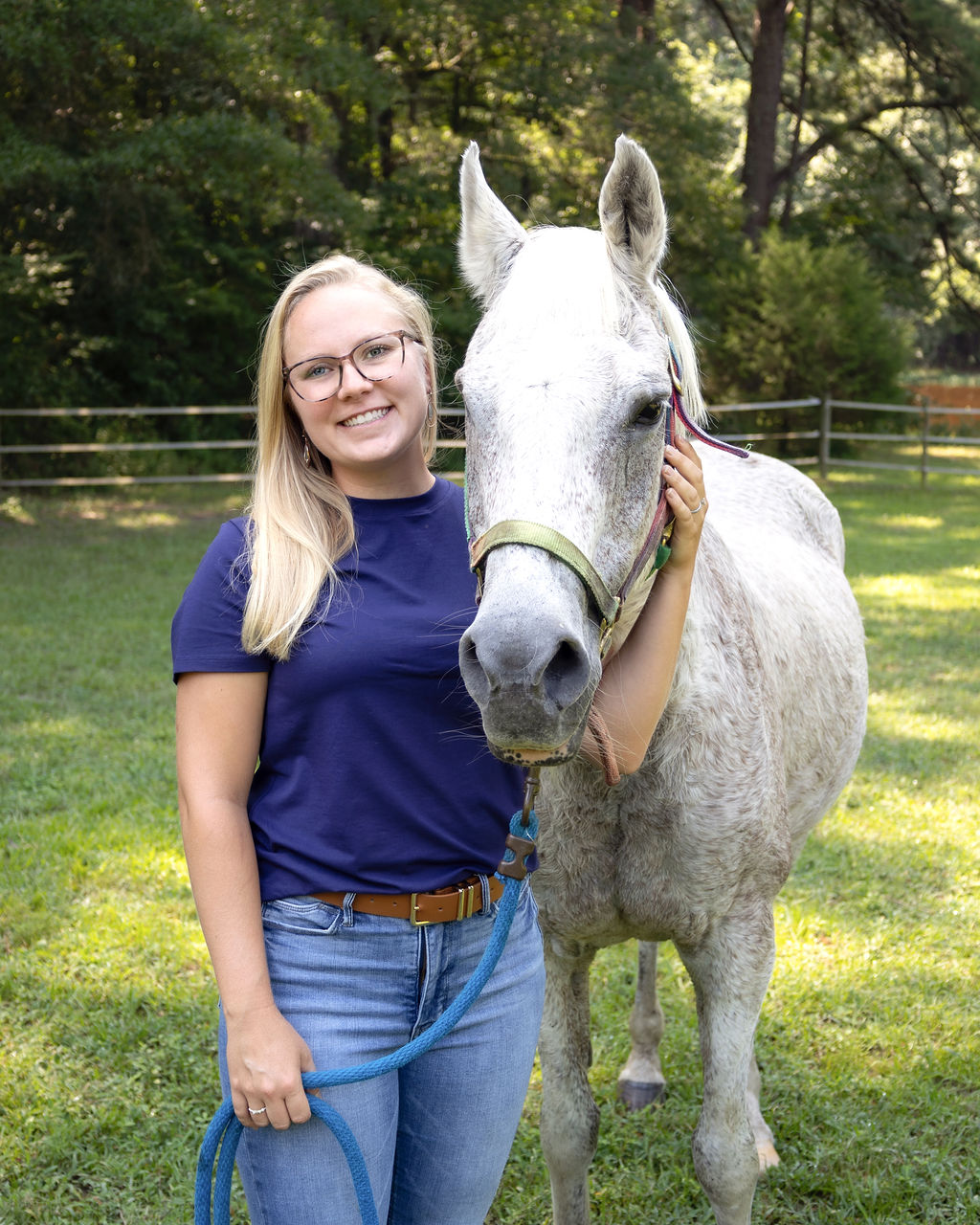 Rebecca Young with Horse | Loblolly Wellness Collective | Knightdale NC